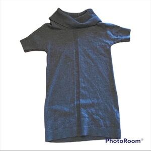 Land’s End gray merino wool cowl neck sweater dress